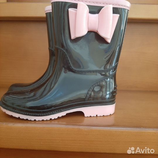Детские резиновые сапожки утепленные