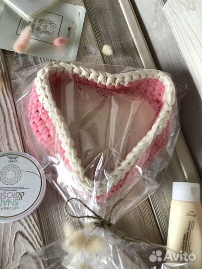 Корзинка из трикотажной пряжи