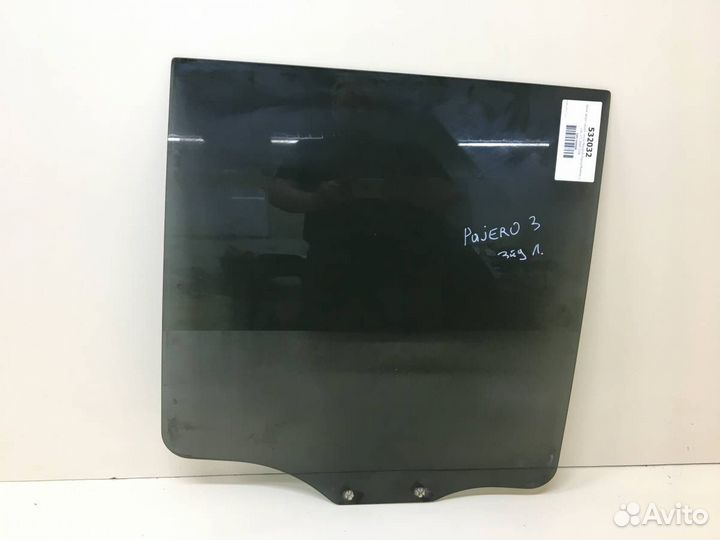 Стекло двери задней левой Mitsubishi Pajero/Monter