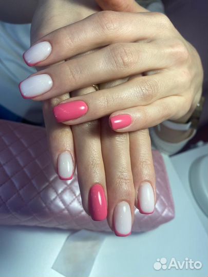 Модель на маникюр с покрытием