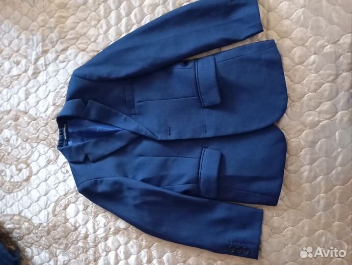 Школьный костюм для мальчика 122 128 темно синий