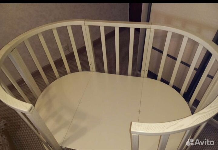 Детская кровать трансформер круглая