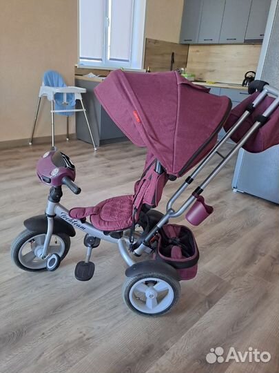 Детский 3х колесный велосипед с ручкой