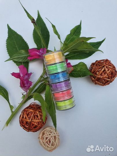 Неоновые пигменты для ногтей