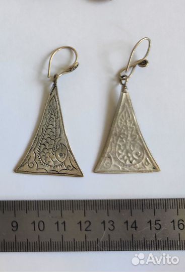 Серьги рыбки и геометрия