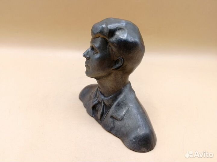 Бюст Сергей Есенин литье силумин 10,5 см