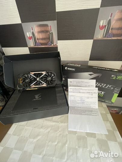 Видеокарта Gigabyte Aorus gtx 1070
