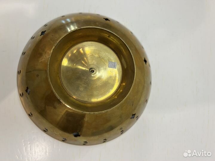 Ваза фруктовница конфетница латунь