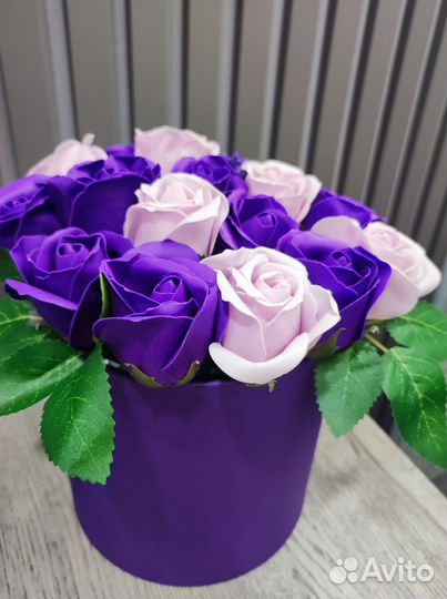 Букет из мыльных роз