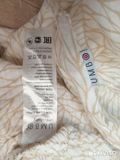 Муслиновая простыня на резинке 120х60