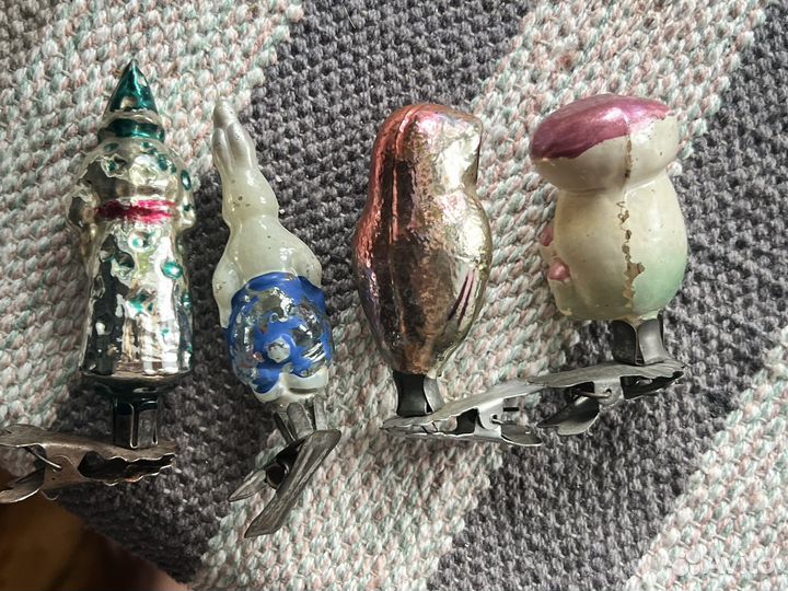 Елочные игрушки СССР на прищепке