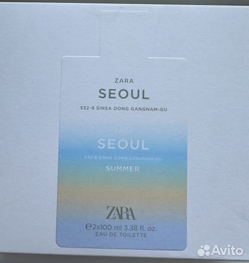 Seoul 100 ml zara туалетная вода оригинал