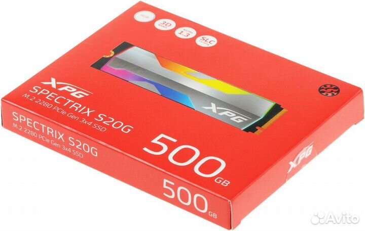 500 гб SSD M.2 накопитель adata XPG spectrix S20G