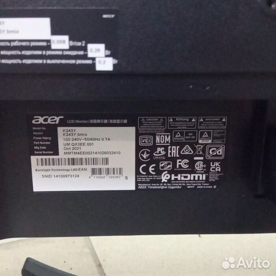 Монитор Acer K243Ybmix (Рассрочка /Н2)