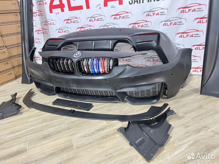 Обвес bmw F30 m3 look с губой и решеткой