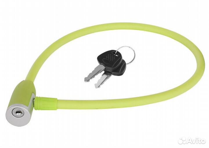 Замок велосипедный тросовый jolly 12х650