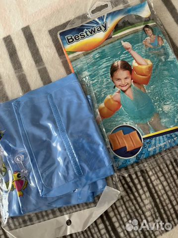 Надувные нарукавники жилет маска для плавания