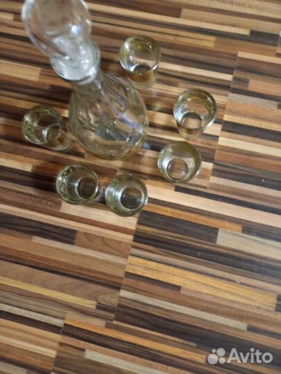 Набор новый чешское стекло