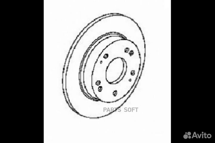 Nibk RN1695 Диск тормозной acura TLX