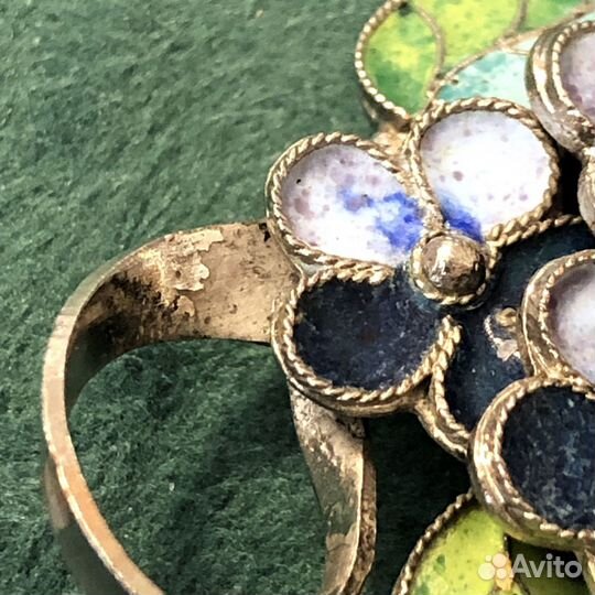 Брошь незабудки СССР