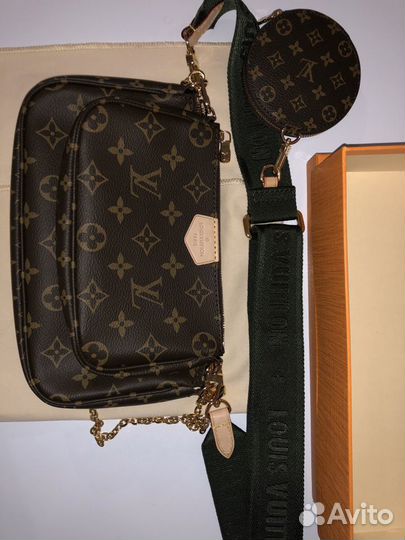 Louis Vuitton multi pochette canva monogramm