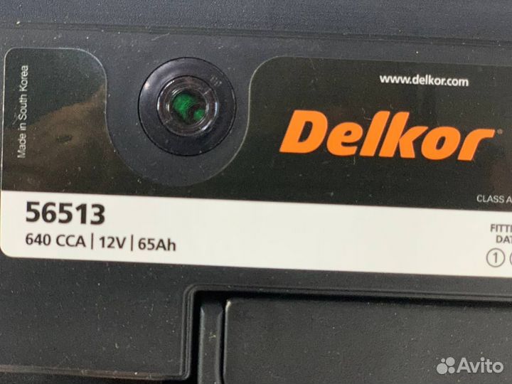 Аккумулятор Delkor 65ач пусковой ток 640 обр поляр