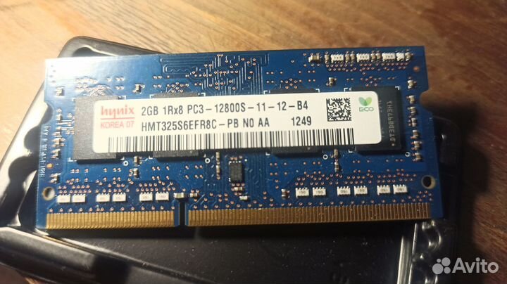 Оперативная память ddr3 для ноутбука 2g