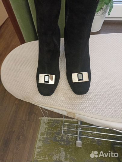 Сапоги женские зимние натуральная замша