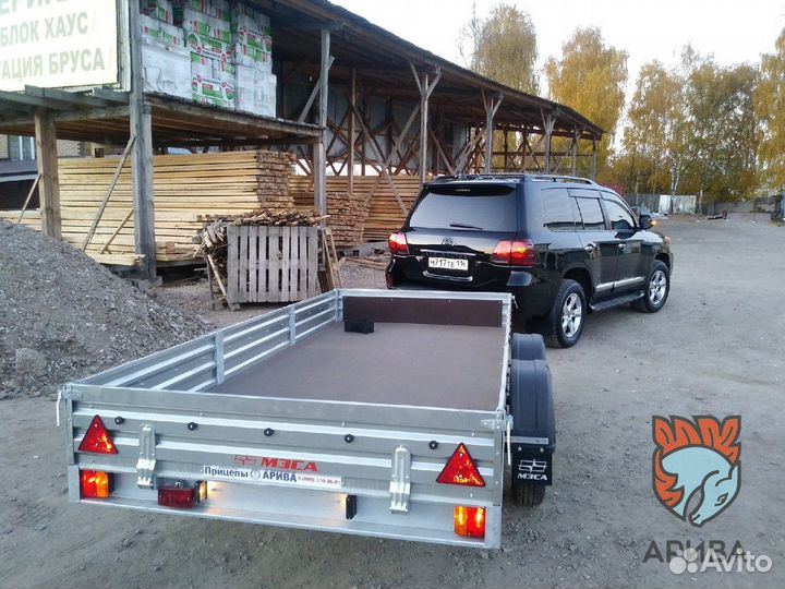 Прицеп легковой двухосный. Фаркопы и автобоксы