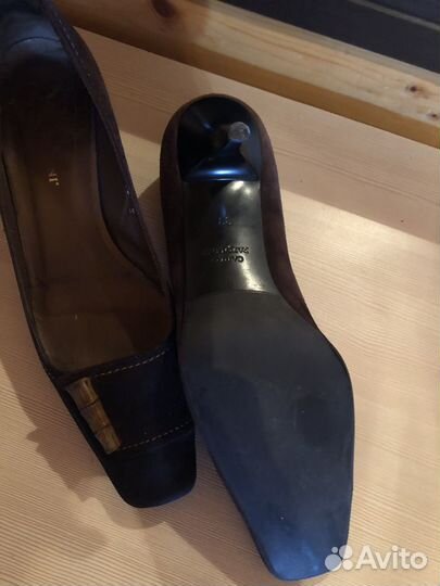 Туфли замшевые