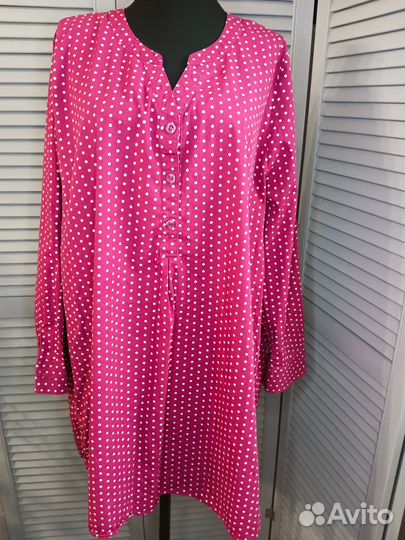Рубашка хлопок ulla popken Турция р. 56/58