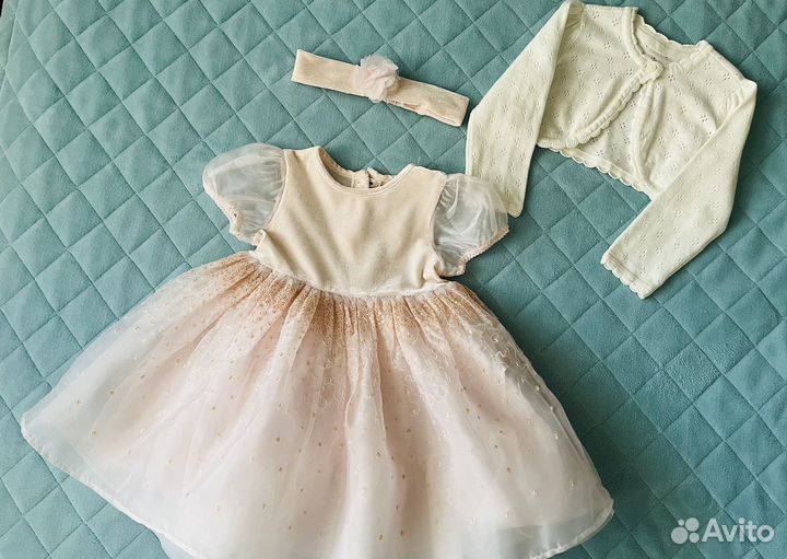 Нарядное платье mothercare 86