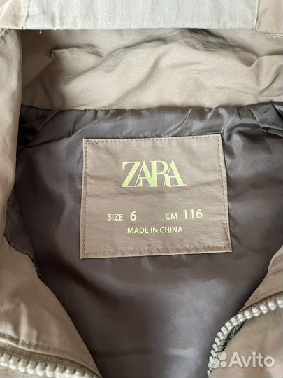 Куртка zara на мальчика 116