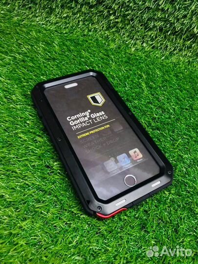 Чехол iPhone 6/6s Plus (противоударный/черный)