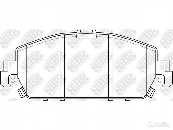 Колодки тормозные передние NiBK PN28005