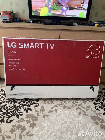 Телевизор lg SMART tv 43 дюйма