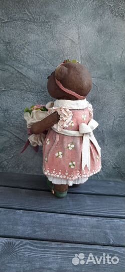 Ватные елочные игрушки мишка