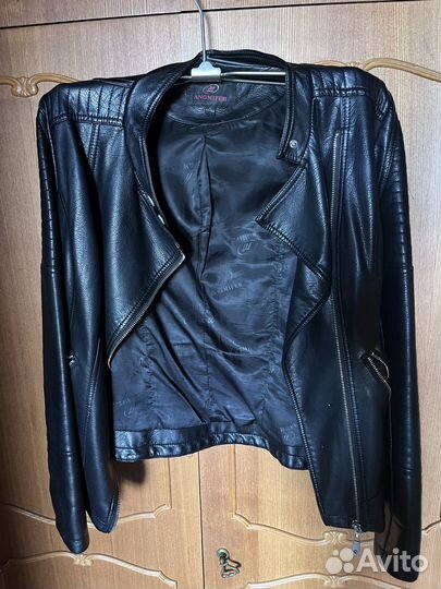 Куртка кожаная женская 46 48