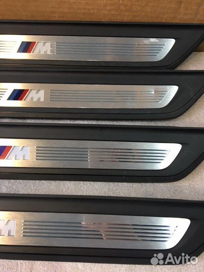 Накладка порогов с подсветкой передняя Bmw 5 G30