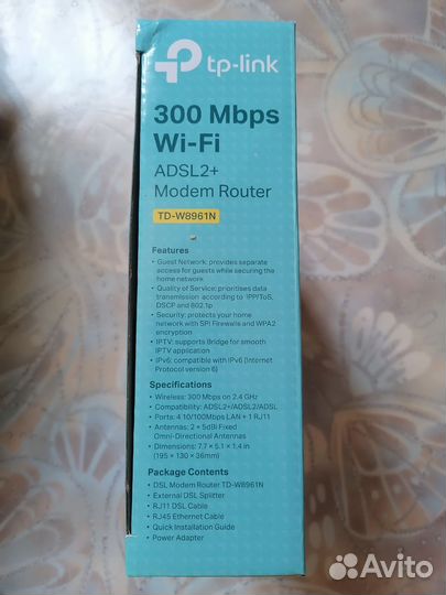 Wi-Fi Модем роутер adsl2+
