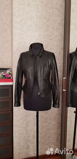 Куртка кожаная новая р.44