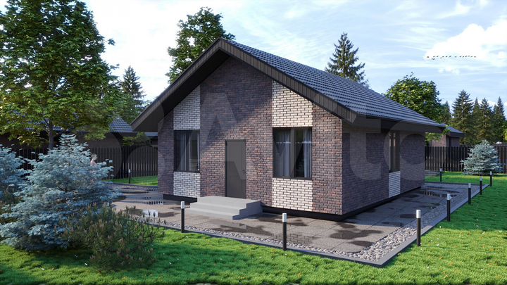 Коттедж 90 м² на участке 6 сот.