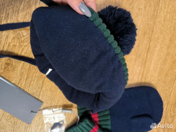 Шапка и рукавицы набор