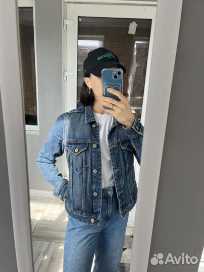 Джинсовая куртка mango 42