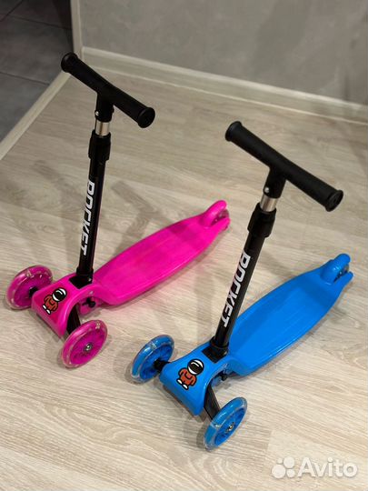 Самокат трехколесный новый