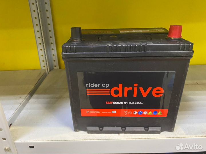 Аккумулятор Rider 60 А/ч обратной полярности