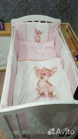 Комплект в детскую кроватку+бортики