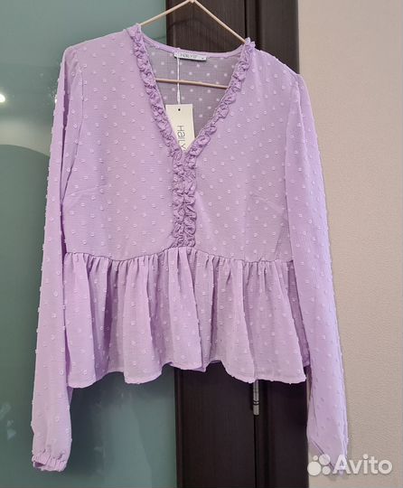 Блузка нарядная офисная с баской Германия