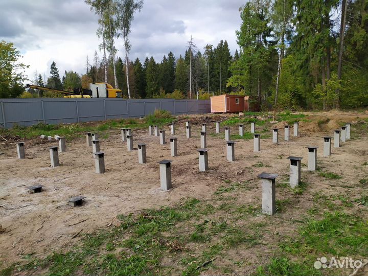 Фундамент на жб сваях