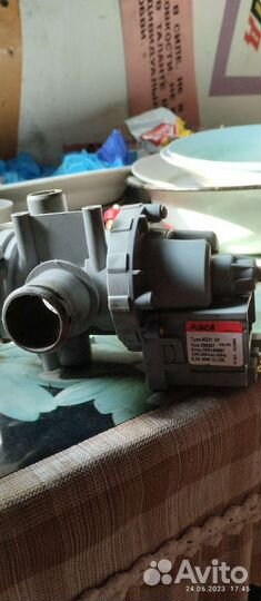 Насос для стиральной машины, рабочий